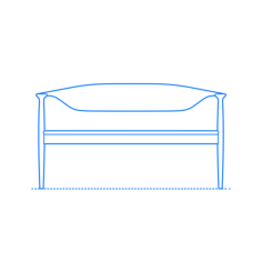 Furniture Benches Larson Bench Svg Line Art, Free Vectors File